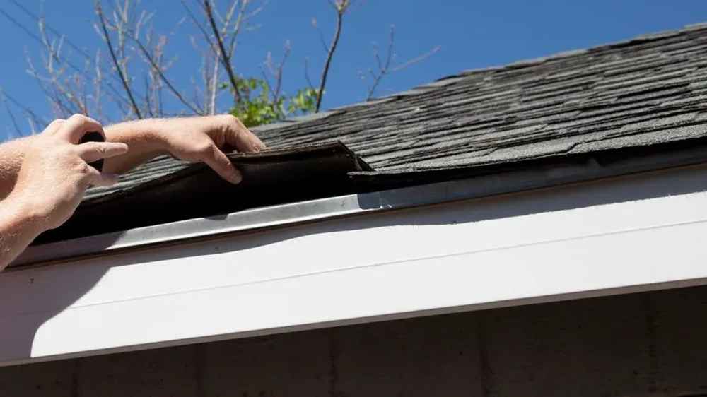 inspecting roof after summer storm in North Carolina