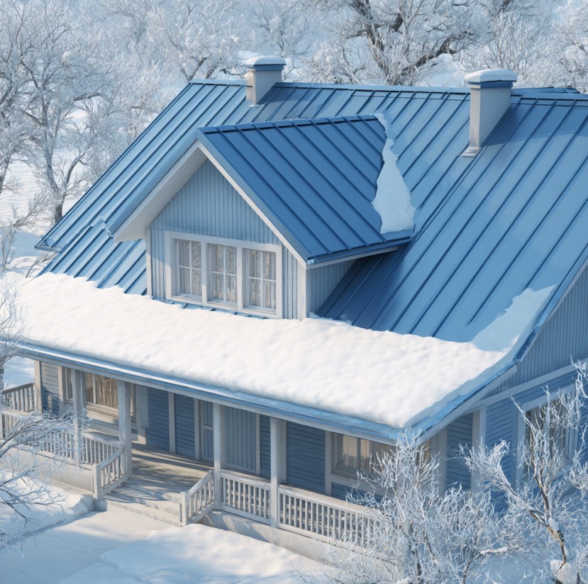 standing seam metal roofs in snowy conditions